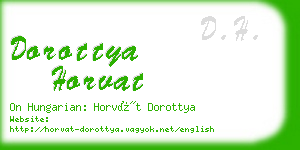 dorottya horvat business card